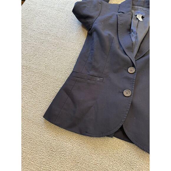 J.Crew Womens‎ 0 Blue Two Button Long Sleeve Blazer Jacket Coat - Picture 8 of 12